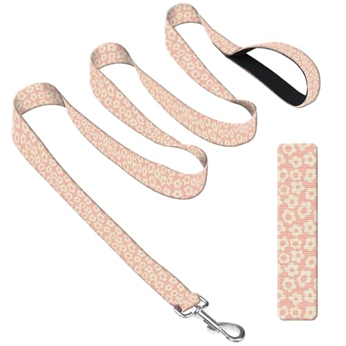 DAORJWL Hundeleine mit Neoprengriff, Hundetrainingsleine, 1,8 m, niedlich, langlebig, Polyester, für mittelgroße und große Hunde, niedliches rosa Blumenmuster DAORJWL Hundeleine mit Neoprengriff, Hundetrainingsleine, 1,8 m, niedlich, langlebig, Polyester, für mittelgroße und große Hunde, niedliches rosa Blumenmuster von DAORJWL