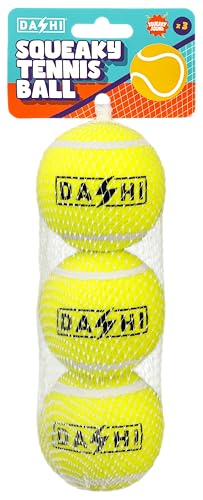 DASHI Gssyndra Wandtapestry Travel Wilderness Squeaky Tennis Ball – 3 Bälle Set von DASHI