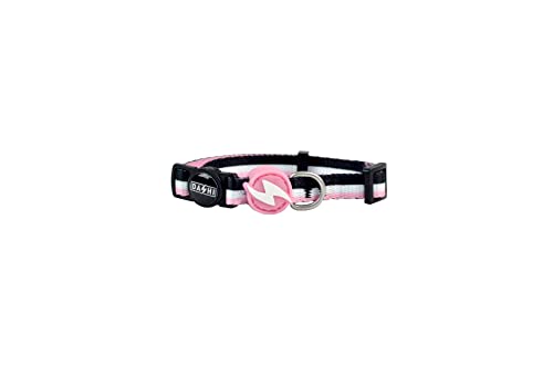 Stripes 3 Katzenhalsband, Pink & Schwarz Stripes 3 Katzenhalsband, Pink & Schwarz von DASHI
