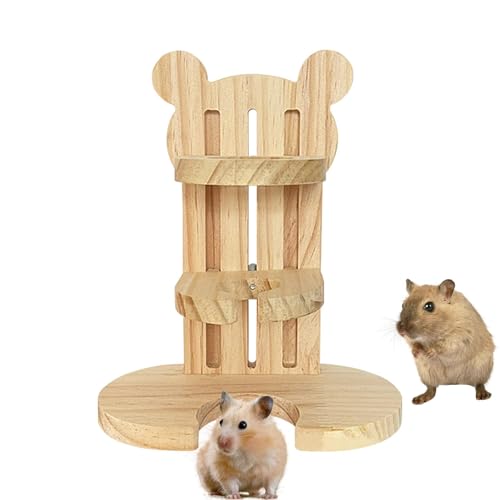 DASHIELL Hamster-Wasserflaschenständer, Hamster-Wasserflaschenhalter - Tropffreier automatischer Spenderhalter für Haustiere,Verstellbarer Flaschenständer aus, Bären-Cartoon-Formständer für von DASHIELL
