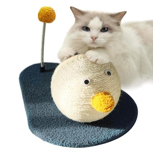DASHIELL Kätzchen Kratzbrett Sisal Kleine Katze Kratzmatte Entenform Anti-Rutsch-Pad Design Kratzbrett Spielzeug Verschleißfest Für Kleine Katzen von DASHIELL