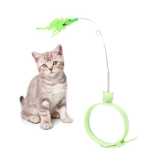 DASHIELL Katzenstab-Spielzeug für Hauskatzen,Federstab-Katzenspielzeug, Niedliches Katzen-Teaser-Schaukel-Federstab-Spielzeug mit Feder, Kreatives, bequemes Katzenspielzeug, Entspannungszubehör mit DASHIELL Katzenstab-Spielzeug für Hauskatzen,Federstab-Katzenspielzeug, Niedliches Katzen-Teaser-Schaukel-Federstab-Spielzeug mit Feder, Kreatives, bequemes Katzenspielzeug, Entspannungszubehör mit von DASHIELL