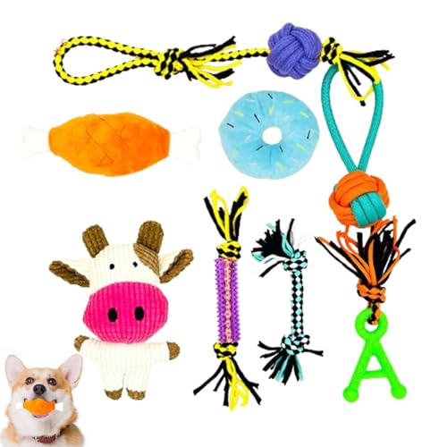 DASHIELL Kuh-Hundespielzeug für kleine Hunde, Kauspielzeug für große Hunde, interaktives Welpenspielzeug, weiches Kauspielzeug für alle Rassen DASHIELL Kuh-Hundespielzeug für kleine Hunde, Kauspielzeug für große Hunde, interaktives Welpenspielzeug, weiches Kauspielzeug für alle Rassen von DASHIELL