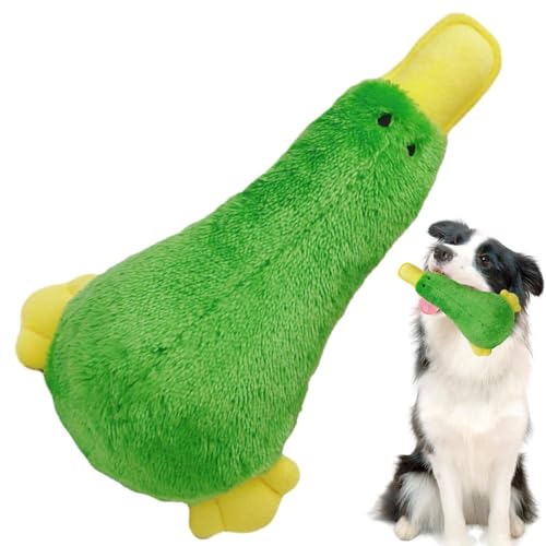 DASHIELL Quietschende Kauspielzeug für Hunde,Kauspielzeug für Hunde Ente,Gefüllte Haustierspielzeug-Ente, interaktive Geschenke - Weiches Hundespielzeug, zahnendes Haustierspielzeug, sicheres DASHIELL Quietschende Kauspielzeug für Hunde,Kauspielzeug für Hunde Ente,Gefüllte Haustierspielzeug-Ente, interaktive Geschenke - Weiches Hundespielzeug, zahnendes Haustierspielzeug, sicheres von DASHIELL