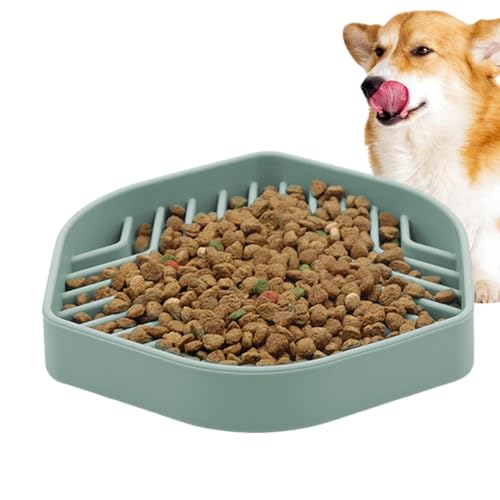 DASHIELL Silikonnäpfe für Tierfutter, Silikonnapf für langsames Fressen - Puzzle Silikon-Futternäpfe für Hunde mit Saugnäpfen - Rutschfester Silikon-Langsamfütterer für Hunde und Welpen, verlangsamt von DASHIELL