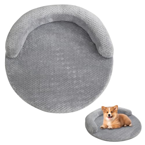 DASIAUTOEM Hundebett, Katzenbett Flauschig, Katzenkissen Hundekissen Waschbar, Hundekorb Grau, Winter Warme Weiche Katzen Bett, Flauschiges Hundebett Rund Katzenkörbchen Ø 60cm DASIAUTOEM Hundebett, Katzenbett Flauschig, Katzenkissen Hundekissen Waschbar, Hundekorb Grau, Winter Warme Weiche Katzen Bett, Flauschiges Hundebett Rund Katzenkörbchen Ø 60cm von DASIAUTOEM