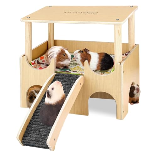 DASIAUTOEM Meerschweinchen Haus, Holzhaus, Spielzeug Meerschweinchen Zubehoer Kaninchenhaus, Nagerhaus Meerschweinchen Häuser DASIAUTOEM Meerschweinchen Haus, Holzhaus, Spielzeug Meerschweinchen Zubehoer Kaninchenhaus, Nagerhaus Meerschweinchen Häuser von DASIAUTOEM