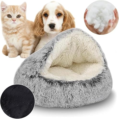 Katzenbett Flauschiges katzenhöhle - Katzenbett 50CM, Flauschiges Kuschelhöhle Hund, Rundes Haustierbett für Katzen und Welpen, Katzenbett Höhle für Winter, Weicher, Warmer Katzenversteck Katzenbett Flauschiges katzenhöhle - Katzenbett 50CM, Flauschiges Kuschelhöhle Hund, Rundes Haustierbett für Katzen und Welpen, Katzenbett Höhle für Winter, Weicher, Warmer Katzenversteck von DASIAUTOEM