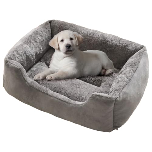 Rechteckiges Hundebett für kleine Hunde, Plüsch-Sofabett mit rutschfester Unterseite, waschbar, beruhigendes Anti-Angst-Haustierbett - S/M/L/XL/XXL Größen Rechteckiges Hundebett für kleine Hunde, Plüsch-Sofabett mit rutschfester Unterseite, waschbar, beruhigendes Anti-Angst-Haustierbett - S/M/L/XL/XXL Größen von DATSH