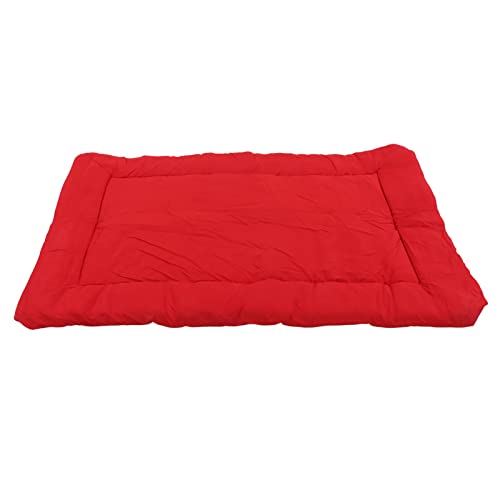 DAUZ Tragbares Hundebett, Weiche Mehrzweck-Rutschfestigkeit, Bequeme Outdoor-Hundematte, Wasserdicht, Faltbar für Camping auf Reisen (Rot) von DAUZ