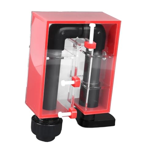 DAUZ Wasserpumpen-Rücklaufbox, Wandmontierter Universeller Transparenter Wassertank-Überlaufkasten für Aquarien (Black) von DAUZ