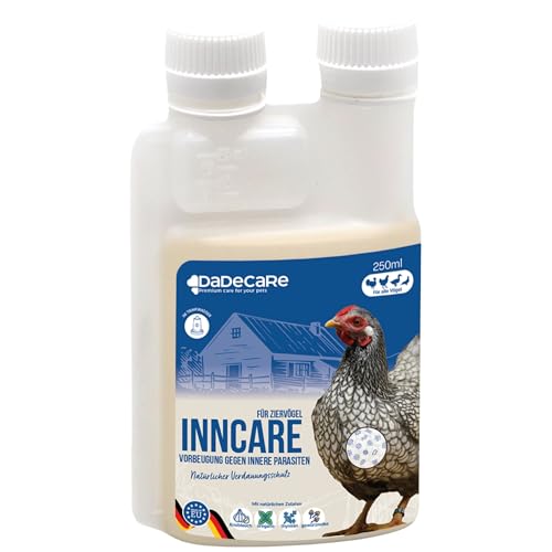 Prävention von inneren Parasiten 250ml - Hühner, Geflügel und exotisches Geflügel - Vorbeugung und Behandlung von Verdauungsproblemen - Natürliche Formel - Knoblauch- und Oreganoextrakt - Inncare von DADECARE