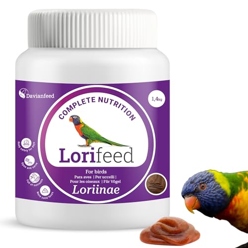 Lorifeed - Kompletter Loris-Nektar 1,5 kg - Futter für nektarfressende Vögel - Natürliche Formel - Premium-Qualität und Verdauungsgesundheit - Davianfeed von DAVIANFEED