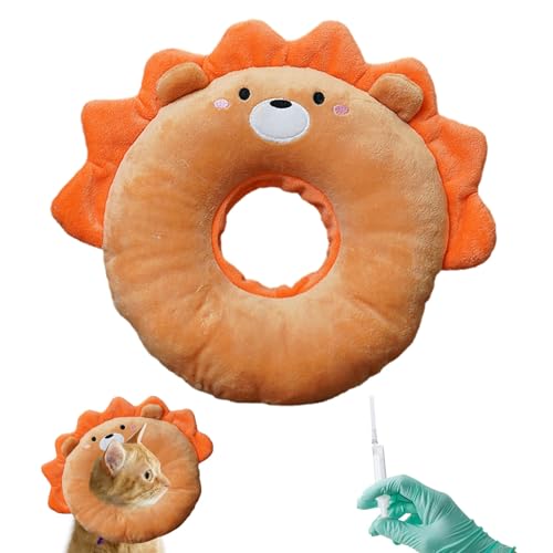 DAWCBVJQ Halskrause Katze, Elisabethanische Halsbänder Für Kätzchen Katzen, Elisabethanisches Halsband, Haustiere Schutzkragen Für Katzen Kleine Hunde Nach Operations Und Verletzungen Durchmesser 22CM von DAWCBVJQ