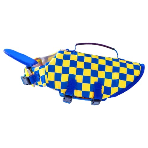 DAWCBVJQ Hundeschwimmweste zum Schwimmen,Hundeschwimmweste - Hundeschwimmweste mit hoher Schwimmsichtbarkeit und Griff | Reflektierende Badeanzüge, innovativer Abnehmbarer Schwimmmantel für sicheres von DAWCBVJQ