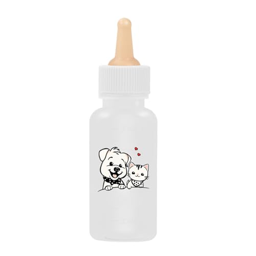 DAWCBVJQ Kätzchenflaschen für die Pflege, Welpenflasche - Babykätzchenflaschen für die Pflege - Haustier -Fütterungsnippel, Welpenmilch -Feeder, kleine Welpenfutterautomaten für den Innenbereich im von DAWCBVJQ
