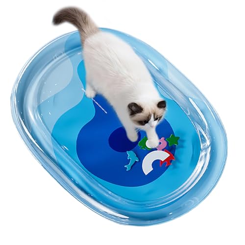 DAWCBVJQ Katzen Wassermatte Mit Fischdesign - Kühlkissen Für Katzenwelpen - Tragbare Kühlunterlage Mit Fischmotiv Für Wohnungskatzen Als Spieldecke Für Drinnen & Draußen DAWCBVJQ Katzen Wassermatte Mit Fischdesign - Kühlkissen Für Katzenwelpen - Tragbare Kühlunterlage Mit Fischmotiv Für Wohnungskatzen Als Spieldecke Für Drinnen & Draußen von DAWCBVJQ