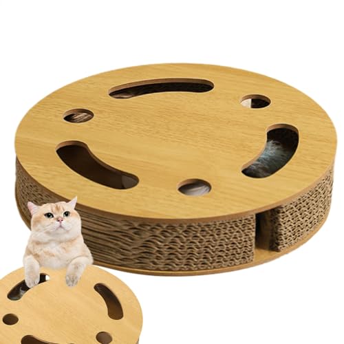 DAWCBVJQ Katzenkratzbrett mit Spielzeug | Katzenkratzbox Karton | Kratzkätzchen Spielzeug mit Elektromotor Feder für Wand und Couch Schutz DAWCBVJQ Katzenkratzbrett mit Spielzeug | Katzenkratzbox Karton | Kratzkätzchen Spielzeug mit Elektromotor Feder für Wand und Couch Schutz von DAWCBVJQ