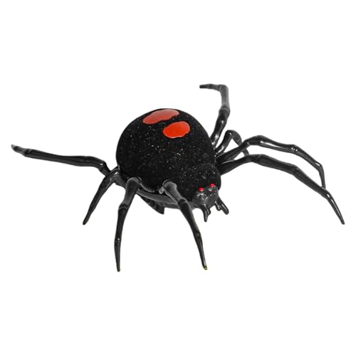 DAWCBVJQ Streich gefälschte Spinne, Simulation Black Spider | Streich gefälschter schwarzer Spinnensimulation Spielzeug - Paare Klassenkameraden Gag Witz Gadget Indoor Outdoor -Szenen -Requisiten für von DAWCBVJQ