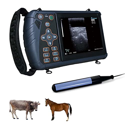 DAWEI S1 Veterinary B-Ultraschallscanner, tragbares Ultraschallgerät für Tierarzt, Schwangerschaft, rektale Sonde mit B/BB/4B-Modus für Haustiere, Bauernhoftiere, Rinder, Pferde, Kamel von DAWEI