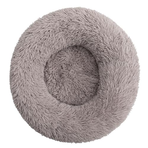 DAYKETNE Donut-Hundebett, Groß, Waschbares Katzen-/Kätzchenbett, D: 40–120 cm, Einfarbiger, Flauschiger Plüsch-Hundekorb mit Rutschfester Unterseite,Brown-40CM DAYKETNE Donut-Hundebett, Groß, Waschbares Katzen-/Kätzchenbett, D: 40–120 cm, Einfarbiger, Flauschiger Plüsch-Hundekorb mit Rutschfester Unterseite,Brown-40CM von DAYKETNE
