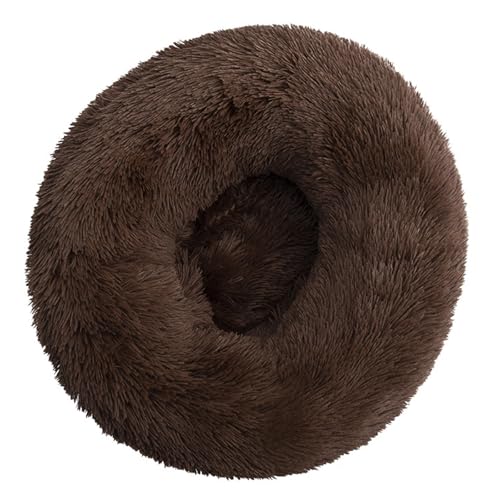DAYKETNE Donut-Hundebett, Groß, Waschbares Katzen-/Kätzchenbett, D: 40–120 cm, Einfarbiger, Flauschiger Plüsch-Hundekorb mit Rutschfester Unterseite,Coffee-50CM DAYKETNE Donut-Hundebett, Groß, Waschbares Katzen-/Kätzchenbett, D: 40–120 cm, Einfarbiger, Flauschiger Plüsch-Hundekorb mit Rutschfester Unterseite,Coffee-50CM von DAYKETNE