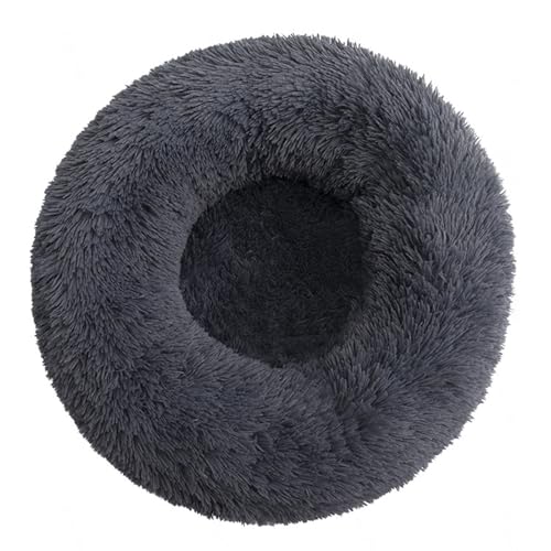 DAYKETNE Donut-Hundebett, Groß, Waschbares Katzen-/Kätzchenbett, D: 40–120 cm, Einfarbiger, Flauschiger Plüsch-Hundekorb mit Rutschfester Unterseite,DarkGray-40CM DAYKETNE Donut-Hundebett, Groß, Waschbares Katzen-/Kätzchenbett, D: 40–120 cm, Einfarbiger, Flauschiger Plüsch-Hundekorb mit Rutschfester Unterseite,DarkGray-40CM von DAYKETNE