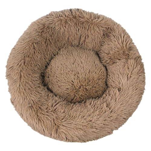DAYKETNE Donut-Hundebett, Groß, Waschbares Katzen-/Kätzchenbett, D: 40–120 cm, Einfarbiger, Flauschiger Plüsch-Hundekorb mit Rutschfester Unterseite,Khaki-80CM DAYKETNE Donut-Hundebett, Groß, Waschbares Katzen-/Kätzchenbett, D: 40–120 cm, Einfarbiger, Flauschiger Plüsch-Hundekorb mit Rutschfester Unterseite,Khaki-80CM von DAYKETNE