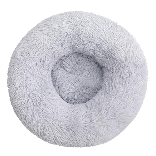 DAYKETNE Donut-Hundebett, Groß, Waschbares Katzen-/Kätzchenbett, D: 40–120 cm, Einfarbiger, Flauschiger Plüsch-Hundekorb mit Rutschfester Unterseite,LightGray-70CM DAYKETNE Donut-Hundebett, Groß, Waschbares Katzen-/Kätzchenbett, D: 40–120 cm, Einfarbiger, Flauschiger Plüsch-Hundekorb mit Rutschfester Unterseite,LightGray-70CM von DAYKETNE