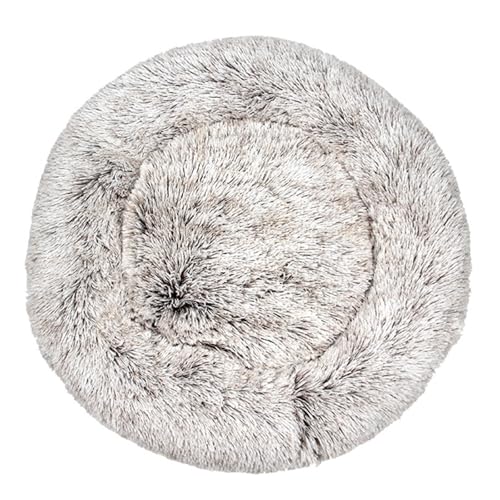 DAYKETNE Donut-Hundebett – Weiches, Flauschiges Katzenbett mit Farbverlauf, Waschbares, Beruhigendes, Rundes Haustierkissen, Plüsch-Hundekorb für Kleine/Mittelgroße/Große Hunde,Brown-70CM DAYKETNE Donut-Hundebett – Weiches, Flauschiges Katzenbett mit Farbverlauf, Waschbares, Beruhigendes, Rundes Haustierkissen, Plüsch-Hundekorb für Kleine/Mittelgroße/Große Hunde,Brown-70CM von DAYKETNE