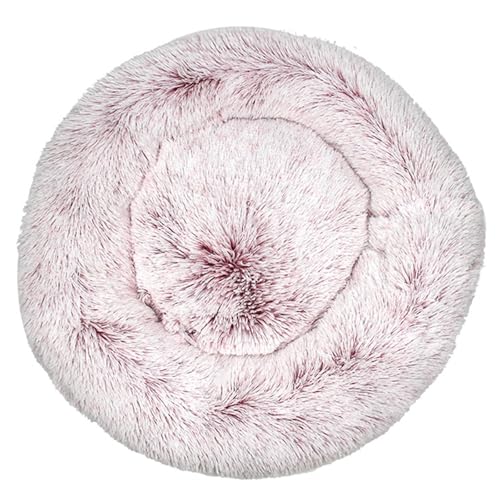 DAYKETNE Donut-Hundebett – Weiches, Flauschiges Katzenbett mit Farbverlauf, Waschbares, Beruhigendes, Rundes Haustierkissen, Plüsch-Hundekorb für Kleine/Mittelgroße/Große Hunde,PinkB-60CM DAYKETNE Donut-Hundebett – Weiches, Flauschiges Katzenbett mit Farbverlauf, Waschbares, Beruhigendes, Rundes Haustierkissen, Plüsch-Hundekorb für Kleine/Mittelgroße/Große Hunde,PinkB-60CM von DAYKETNE