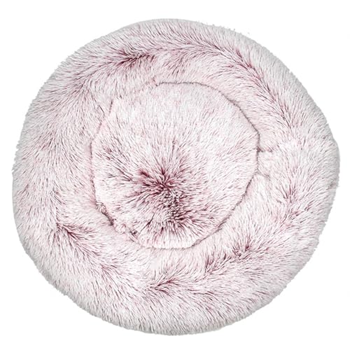DAYKETNE Donut-Hundebett – Weiches, Flauschiges Katzenbett mit Farbverlauf, Waschbares, Beruhigendes, Rundes Haustierkissen, Plüsch-Hundekorb für Kleine/Mittelgroße/Große Hunde,PinkB-90CM DAYKETNE Donut-Hundebett – Weiches, Flauschiges Katzenbett mit Farbverlauf, Waschbares, Beruhigendes, Rundes Haustierkissen, Plüsch-Hundekorb für Kleine/Mittelgroße/Große Hunde,PinkB-90CM von DAYKETNE