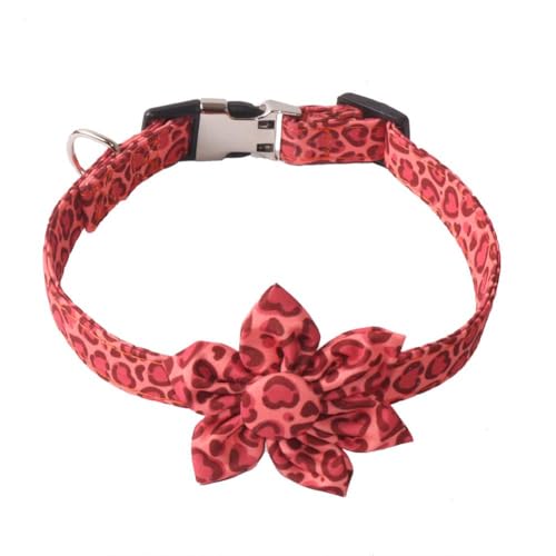 Valentinstag-Hundehalsband mit Blume, rote Herzen, Welpenhalsband, süße Hundehalsbänder für Hündinnen, Haustierhalsbänder für kleine, mittelgroße und große Hunde Valentinstag-Hundehalsband mit Blume, rote Herzen, Welpenhalsband, süße Hundehalsbänder für Hündinnen, Haustierhalsbänder für kleine, mittelgroße und große Hunde von DAYUANDIAN