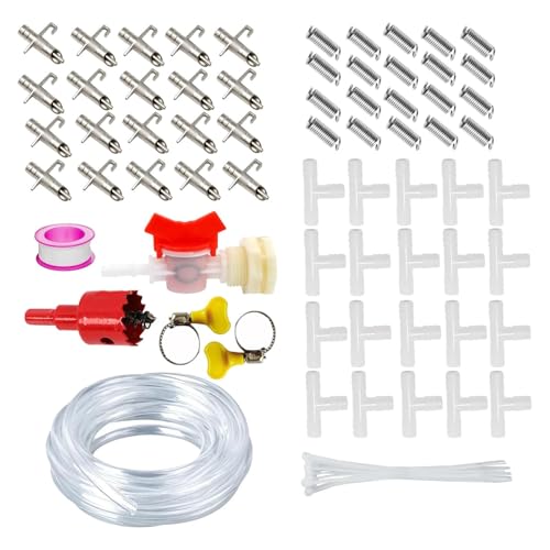 10/20 Stück Kaninchen Trinksysteme Kits mit Anti-Korrosionsnippeln Trinker und flexiblem Schlauch für Kleintierkäfige Verwendung Kaninchen Trinkwassersysteme 10/20 Stück Kaninchen Trinksysteme Kits mit Anti-Korrosionsnippeln Trinker und flexiblem Schlauch für Kleintierkäfige Verwendung Kaninchen Trinkwassersysteme von DAYnagh