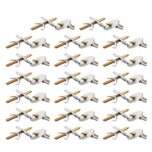 DAYnagh Vogelkäfigständer, Sitzstange, Plattform, Zubehör, 40 Unterlegscheiben, 20 Schrauben, 20 Muttern zur Befestigung von Futterschalen, Hamster, Plattform, Zuchtbox, Doppelkopfschraube und von DAYnagh