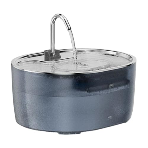 Katzen Wasserbrunnen zum Trinken: Edelstahl Katzen Brunnen - 3.2L Wassernapf - Haustier Trinken Sichtbare Ebenen Spender von DAYnagh