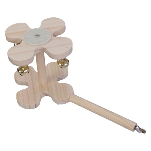 Vogel-Sitzstange aus Holz mit Glocken für Sittiche, Nymphensittiche, Wellensittiche, einfache Installation, Unterhaltungsspielzeug Vogel-Sitzstange aus Holz mit Glocken für Sittiche, Nymphensittiche, Wellensittiche, einfache Installation, Unterhaltungsspielzeug von DAYnagh