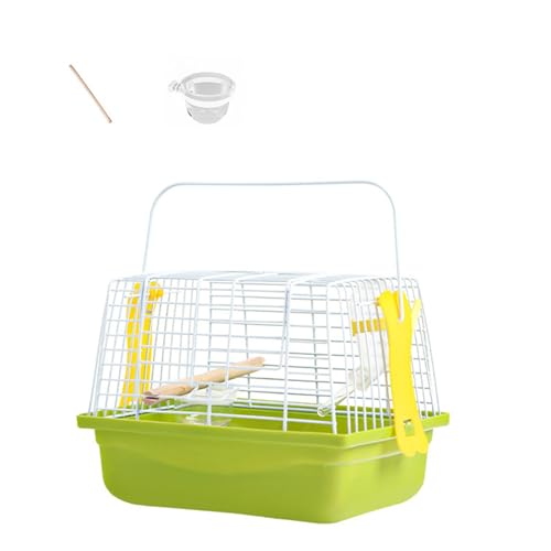 Vogelkäfig aus Eisendraht mit Sitzstange und pflegeleichtem Design für kleine Vögel von DAYnagh