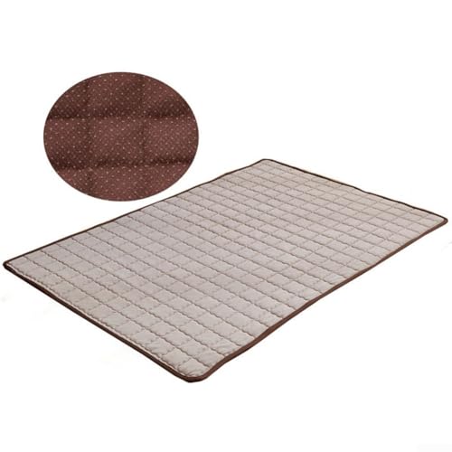 DAZZLEEX Haustier-Komfortmatte, atmungsaktiv, kühlend, Eisseide mit rutschfester Unterseite für den Sommer, Größe L, Braun, L DAZZLEEX Haustier-Komfortmatte, atmungsaktiv, kühlend, Eisseide mit rutschfester Unterseite für den Sommer, Größe L, Braun, L von DAZZLEEX