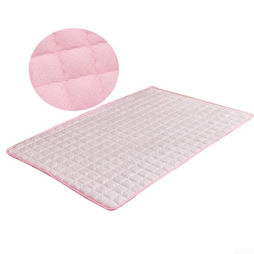 DAZZLEEX Haustier-Komfortmatte, atmungsaktiv, kühlend, Eisseide mit rutschfester Unterseite für den Sommer, Größe XL, Rosa - XL DAZZLEEX Haustier-Komfortmatte, atmungsaktiv, kühlend, Eisseide mit rutschfester Unterseite für den Sommer, Größe XL, Rosa - XL von DAZZLEEX