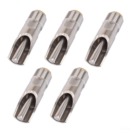 Kontinuierlicher Wasserdurchfluss für Schweine, Edelstahl Nippeltränke, 5er Set (Edelstahl) von DAZZLEEX