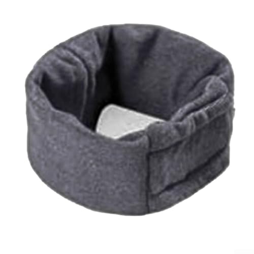 Schlauchschal für Hunde, flexible Trageoptionen, die die Ohren beim Baden oder bei stressigen Veranstaltungen schützen (Dunkelgrau, M) von DAZZLEEX