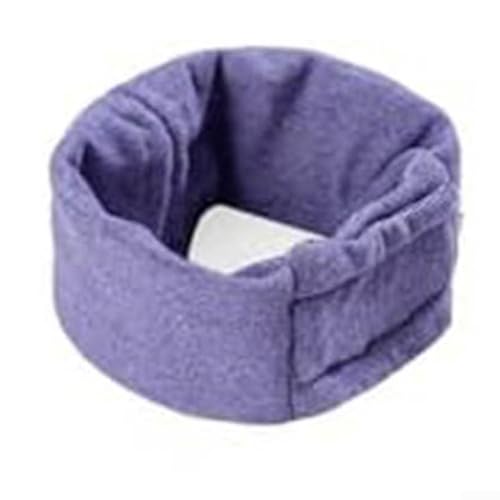 Schlauchschal für Hunde, flexible Trageoptionen, die die Ohren beim Baden oder bei stressigen Veranstaltungen schützen (Dunkelviolett, S) von DAZZLEEX