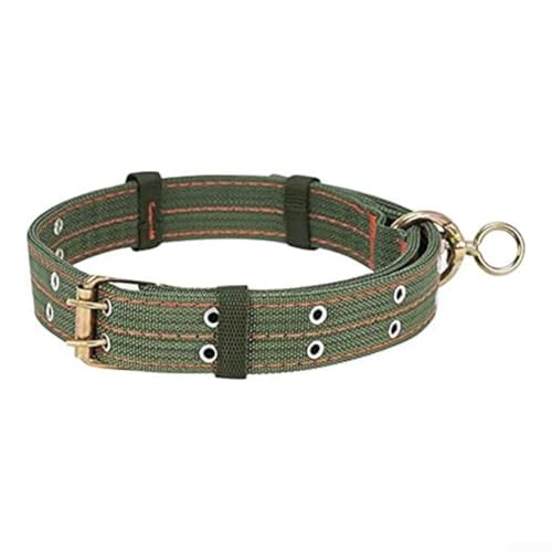 Vierlagiges, verdicktes Rinderhalsband, 150 cm Länge für einfache Handhabung, sichere Metallschnalle und Kette (Verdickung 1,5 m) von DAZZLEEX