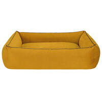 Schecker Hundebett Harlesiel [105 x 80 cm - Senfgelb / Dunkelblau] von DBM DIS Ticaret VE Mumessillik LTD STI