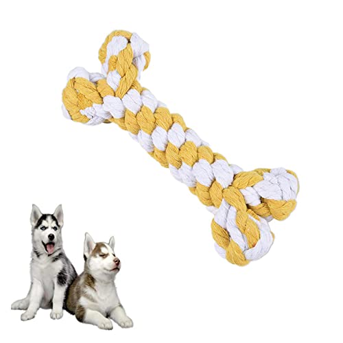 DC CLOUD Hundespielzeug Strickspielzeug Haustierspielzeug,Handgewebtes Buntes Baumwollseil Knochen Hundespielzeug Haustier Backenzahn Spielzeug von DC CLOUD
