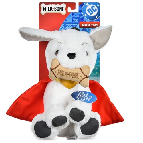 DC Comics Superman Krypto The Superdog Plüsch-Hundespielzeug – weiches quietschendes Hundespielzeug mit Knistergeräuschen, Umhang & Milchknochen-Leckerli-Design, 19,1 cm DC Comics Superman Krypto The Superdog Plüsch-Hundespielzeug – weiches quietschendes Hundespielzeug mit Knistergeräuschen, Umhang & Milchknochen-Leckerli-Design, 19,1 cm von DC Comics