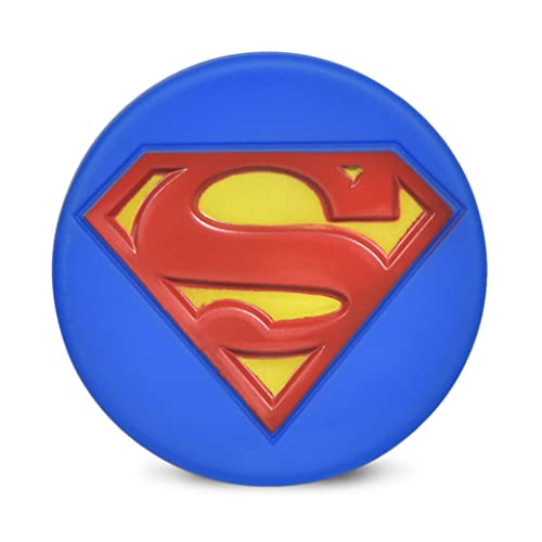 DC Comics for Pets Hundespielzeug mit Superman-Logo, Vinyl, quietschend, niedlich, lustig und sicher, Superhelden-Spielzeug für Hunde, 10,2 cm von DC Comics