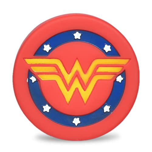 DC Comics for Pets Wonder Woman Star Logo Vinyl Dog Toy | Small Dog Toy Squeaky Dog Toy | Cute, Fun, and Safe Superhero Toy for Dogs | Wonder Woman Dog Chew Toy, 4 inch von DC Comics