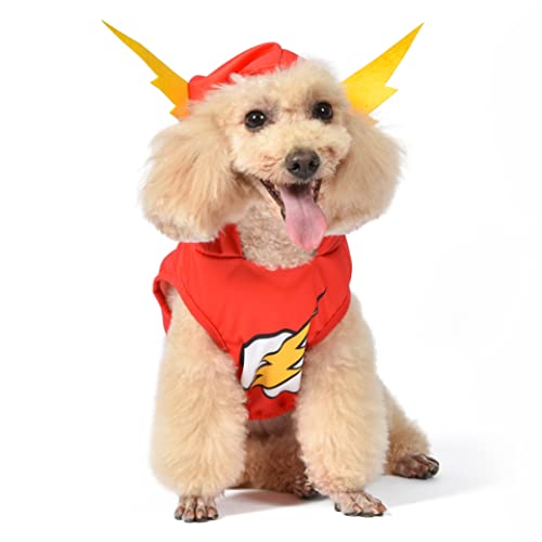 DC Comics Superheld The Flash Halloween Hund Kostüm - Extra Small - | DC Superheld Halloween Kostüme für Hunde, lustige Hundekostüme | Offiziell Lizenziertes DC Dog Halloween Kostüm von DC Comics